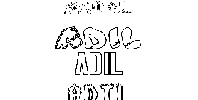 Coloriage Adil