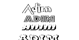 Coloriage Adim