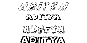 Coloriage Aditya