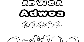 Coloriage Adwoa