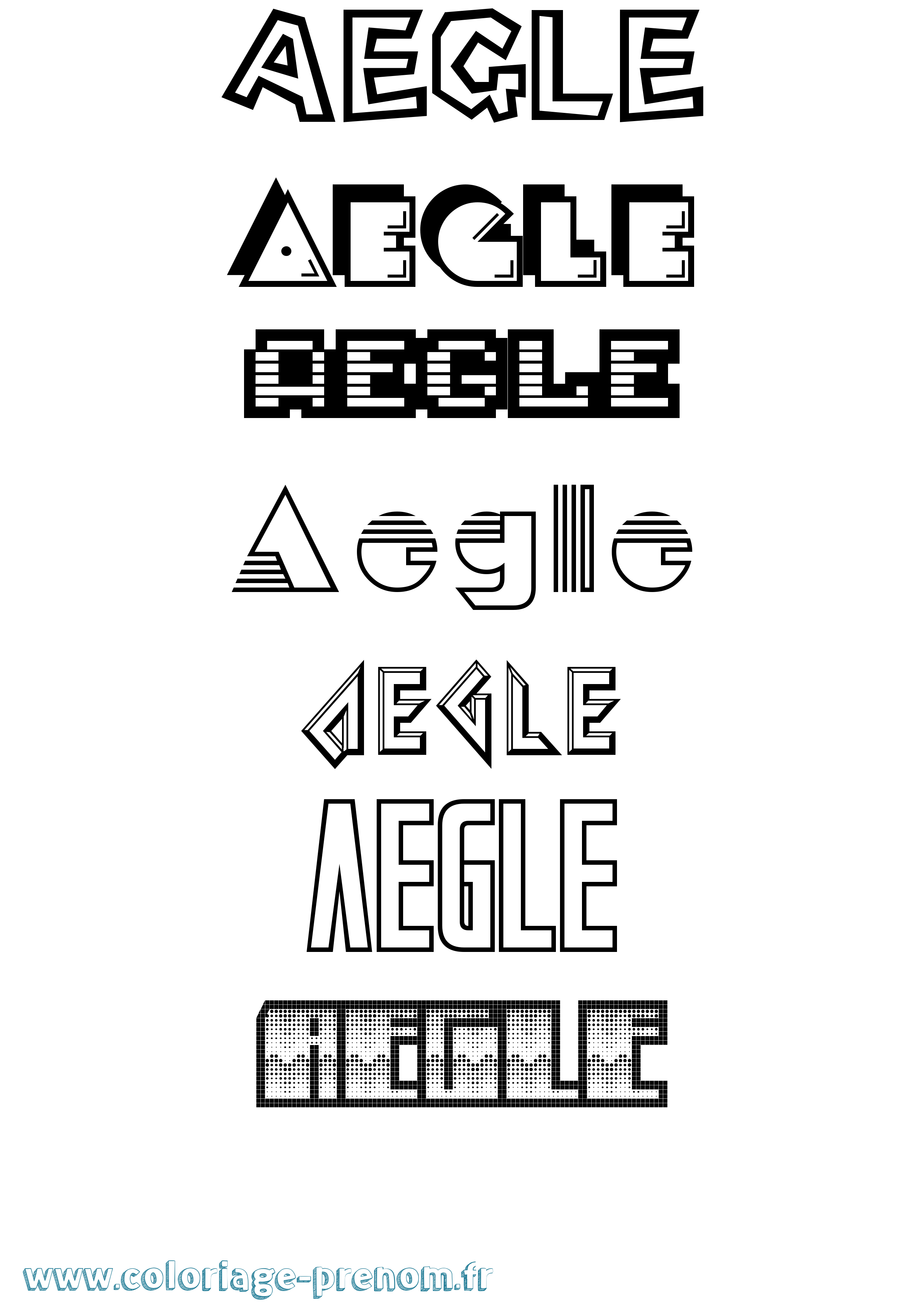 Coloriage Aegle Jeux Vidéos Coloriage prénom Aegle Jeux Vidéos