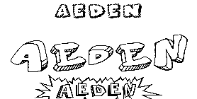 Coloriage Aeden