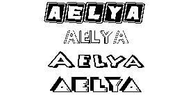 Coloriage Aelya