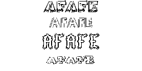 Coloriage Afafe