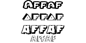 Coloriage Affaf