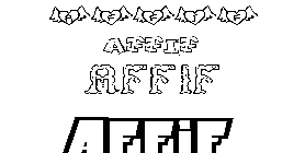 Coloriage Affif