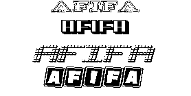 Coloriage Afifa