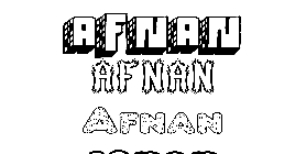 Coloriage Afnan