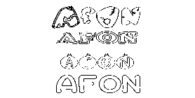 Coloriage Afon