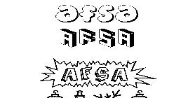 Coloriage Afsa