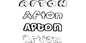 Coloriage Afton