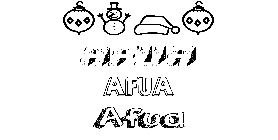 Coloriage Afua