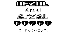 Coloriage Afzal