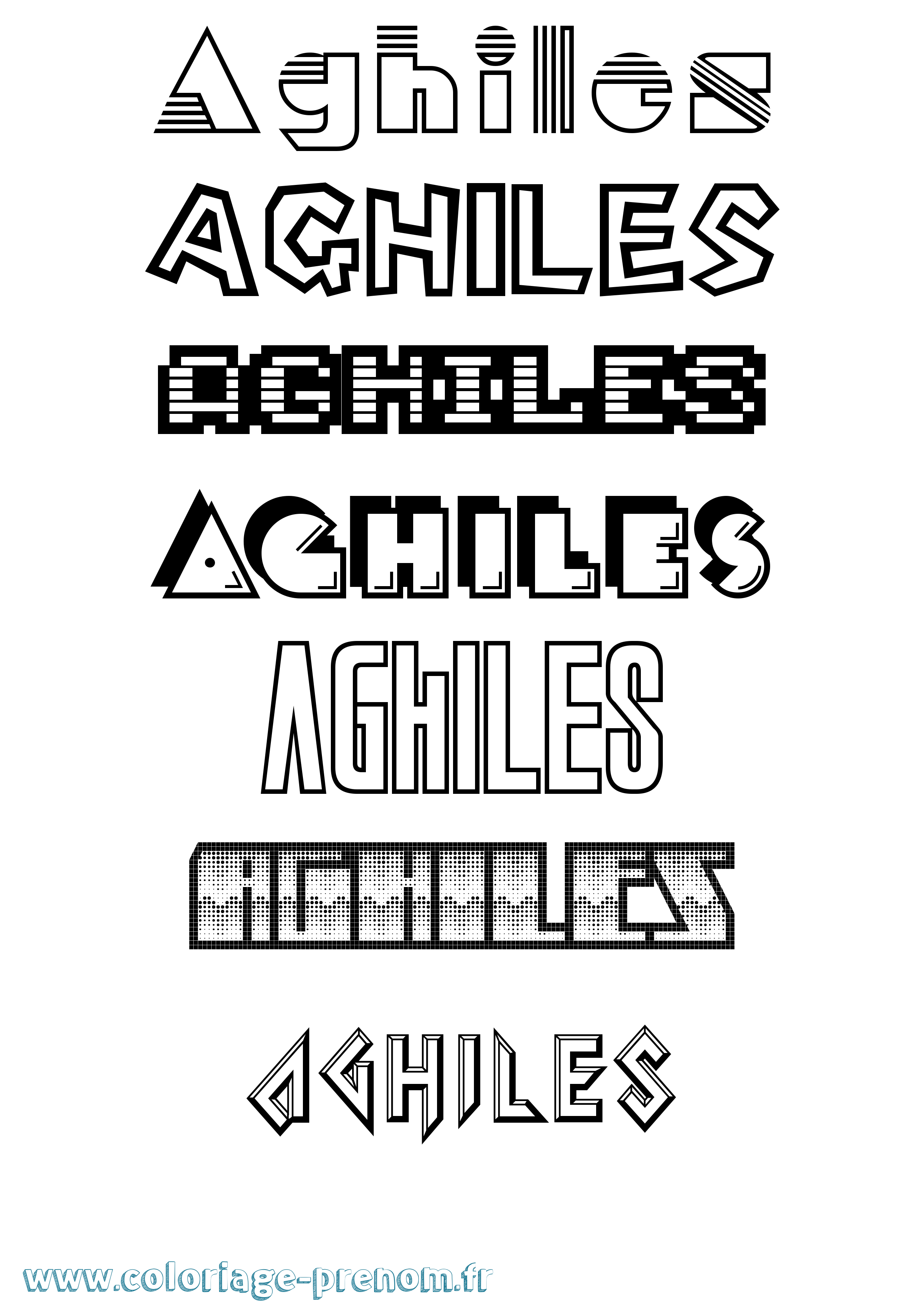 Coloriage Aghiles Jeux Vidéos Coloriage prénom Aghiles Jeux Vidéos