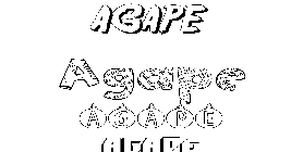 Coloriage Agape