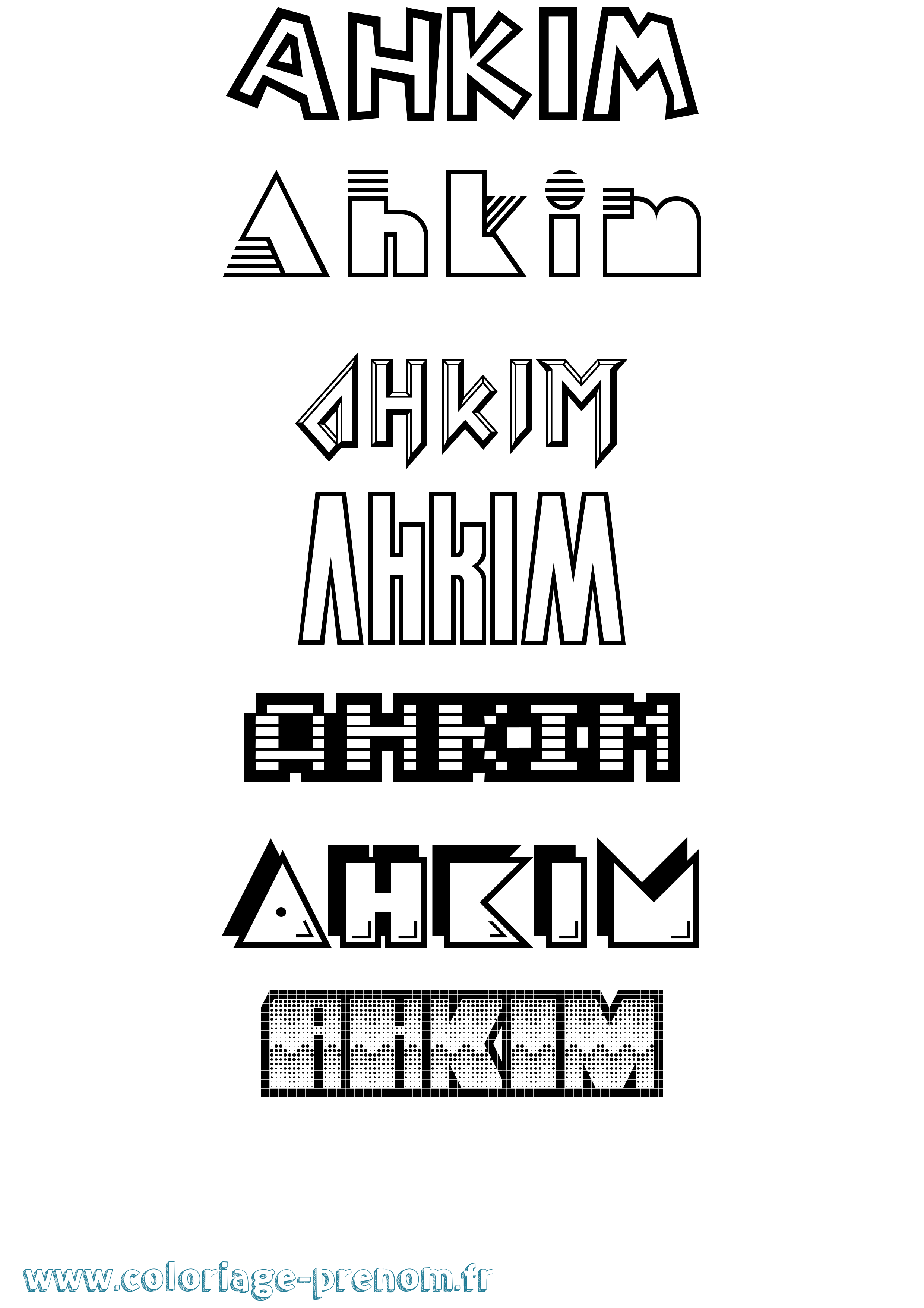 Coloriage Ahkim Jeux Vidéos Coloriage prénom Ahkim Jeux Vidéos