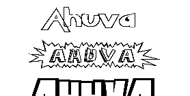 Coloriage Ahuva