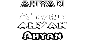 Coloriage Ahyan