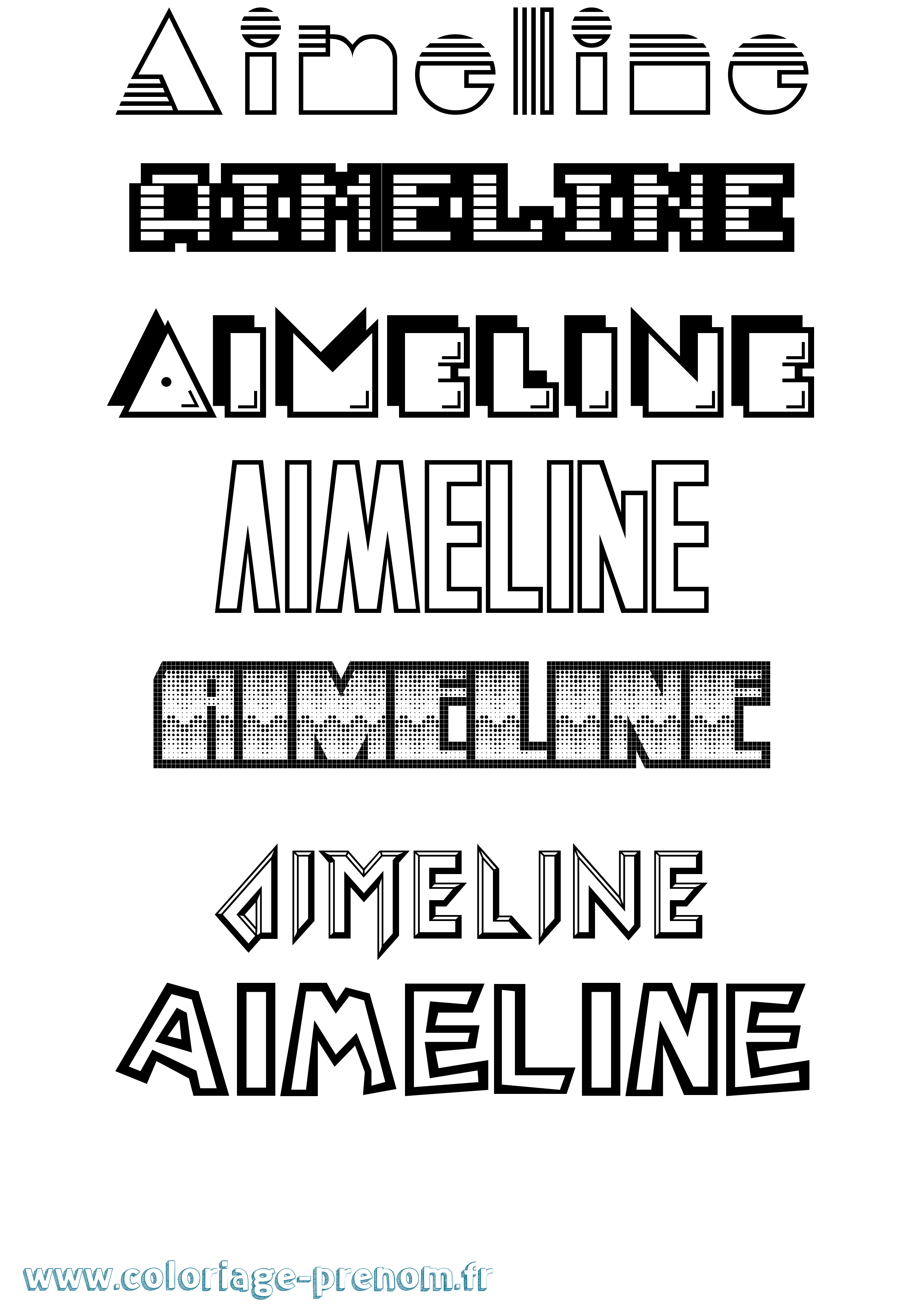 Coloriage Aimeline Jeux Vidéos Coloriage prénom Aimeline Jeux Vidéos