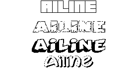 Coloriage Ailine