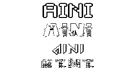 Coloriage Aini