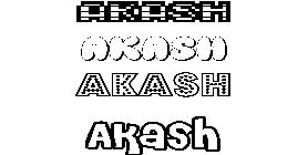 Coloriage Akash