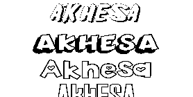 Coloriage Akhesa