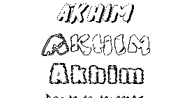 Coloriage Akhim