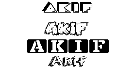 Coloriage Akif