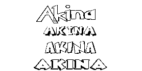 Coloriage Akina