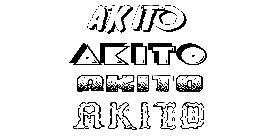 Coloriage Akito