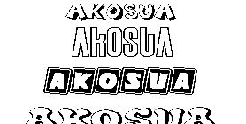 Coloriage Akosua