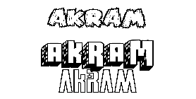 Coloriage Akram