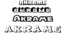 Coloriage Akrame