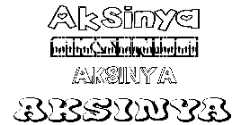 Coloriage Aksinya