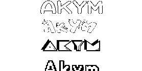 Coloriage Akym