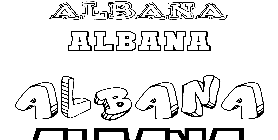 Coloriage Albana