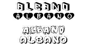 Coloriage Albano