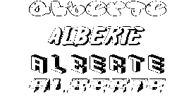 Coloriage Alberte