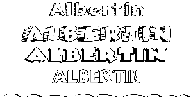 Coloriage Albertin