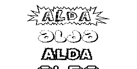 Coloriage Alda