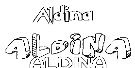 Coloriage Aldina