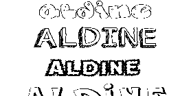 Coloriage Aldine