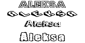 Coloriage Aleksa