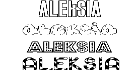 Coloriage Aleksia