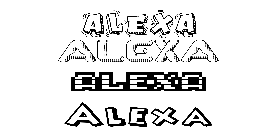 Coloriage Alexa