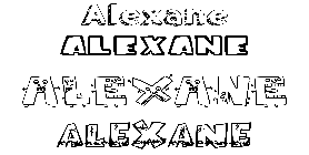 Coloriage Alexane