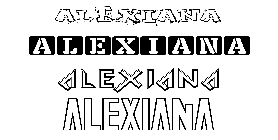 Coloriage Alexiana