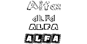 Coloriage Alfa