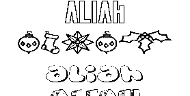 Coloriage Aliah